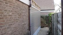 Houtskelet aanbouw met Ceralit bekleding