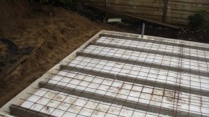 Geïsoleerde betonvloerconstructie