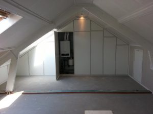 Kast om cv ketel gebouwd uitgevoerd in mdf
