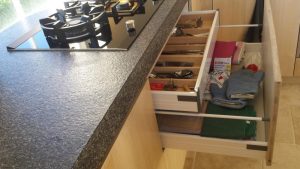 Lade systeem met binnen lade