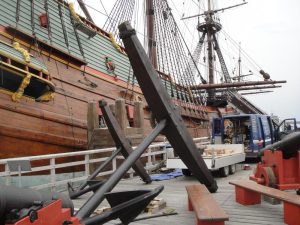 Bataviawerf Lelystad steiger gerepareerd